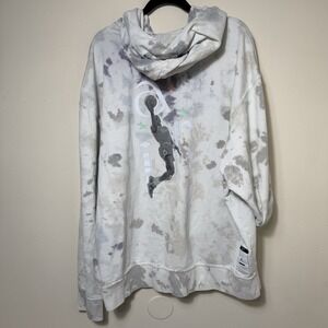 Nike Air Jordan Hoodie XXL Thrashed Tie Dye Hoodie Distressed Jumpman Streetwear